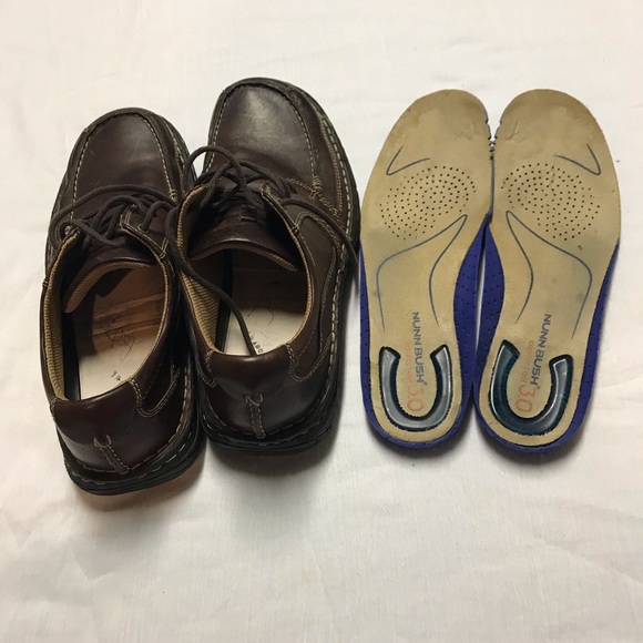 Nunn Bush Men’s Brown Comfort Gel 3.0 Oxfords - Picture 5 of 8